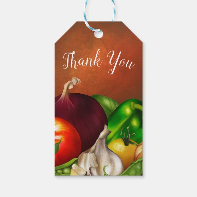 Grönsaker och Örter Ekologiska naturliga Veggies-l Presentetikett (Framsidan)