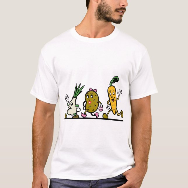 Grönsaker T Shirt (Framsida)