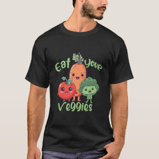 Grönsaker Vegetarisk Vegan Hälsosam Mat T Shirt