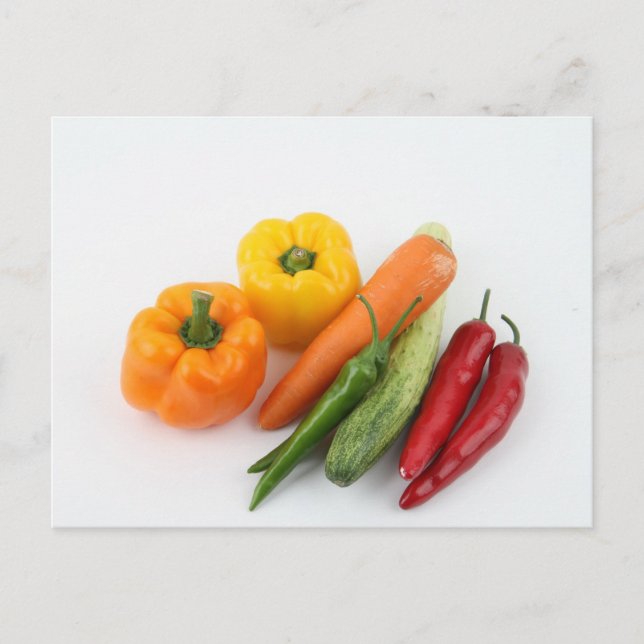 Grönsaker. Vykort (Framsida)