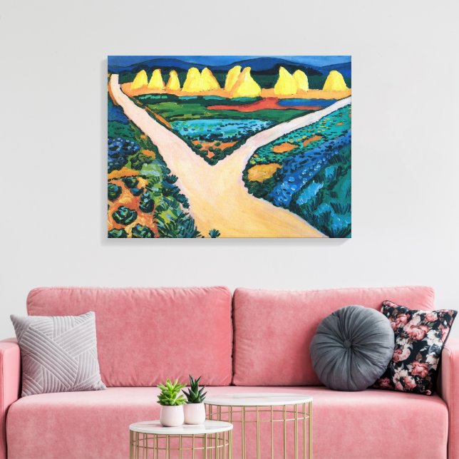 Grönsakfält | Auguste Macke | Canvastryck (Insitu (Vardagsrum))
