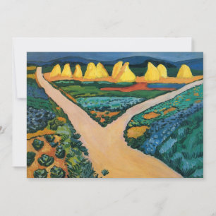 Grönsakfält av August Macke, Vintage Fine Art