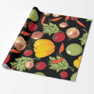 Grönsakmönster Presentpapper