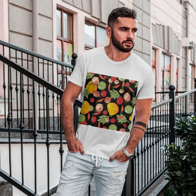 Grönsaks Mönster T-Shirt (Skapare uppladdad)