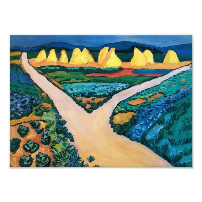 Grönsaksfält | Auguste Macke | Fototryck (Framsidan)