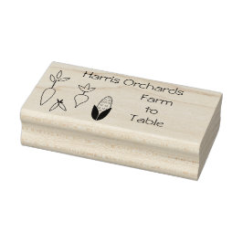 Grönsaksgård till Bord Art Frimärke Stämpel