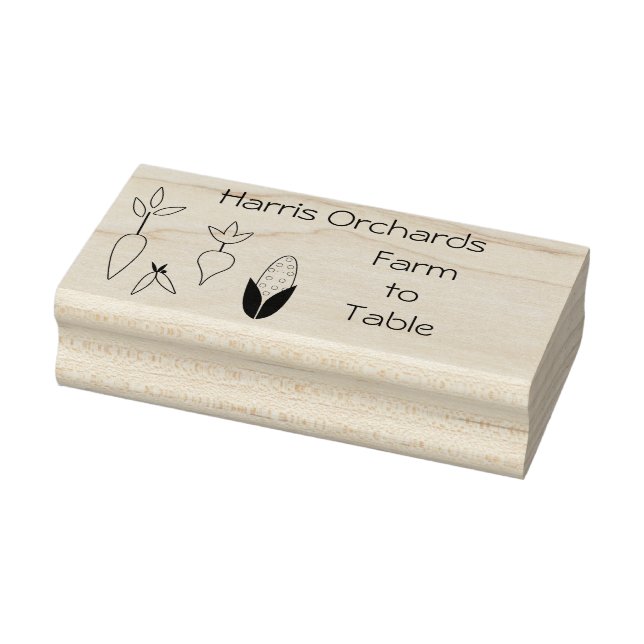 Grönsaksgård till Bord Art Frimärke Stämpel (Stämpel)