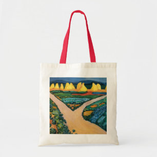 Grönsaksgårdar av August Macke, Vintage Fine Art Tygkasse