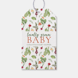 Grönsaksjordbrukarnas lokala marknad i Baby Presentetikett