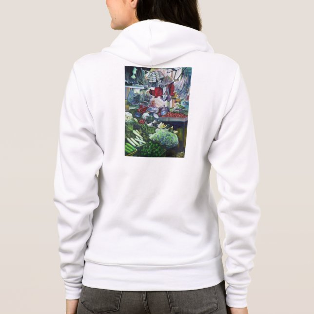 Grönsaksliknande Klubb möts här T-shirt (Baksida)