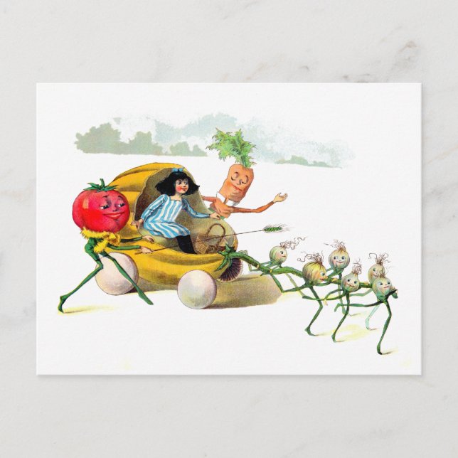 Grönsaksmännens hämnd vykort (Framsida)