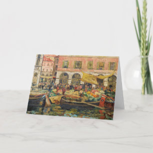 Grönsaksmarknaden, Venedig   Louis Abel-Truchet Kort