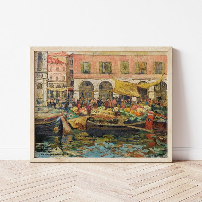 Grönsaksmarknaden, Venedig | Louis Abel-Truchet Poster (Skapare uppladdad)