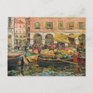 Grönsaksmarknaden, Venedig   Louis Abel-Truchet Vykort