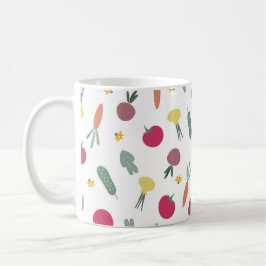 grönsaksmönster kaffemugg