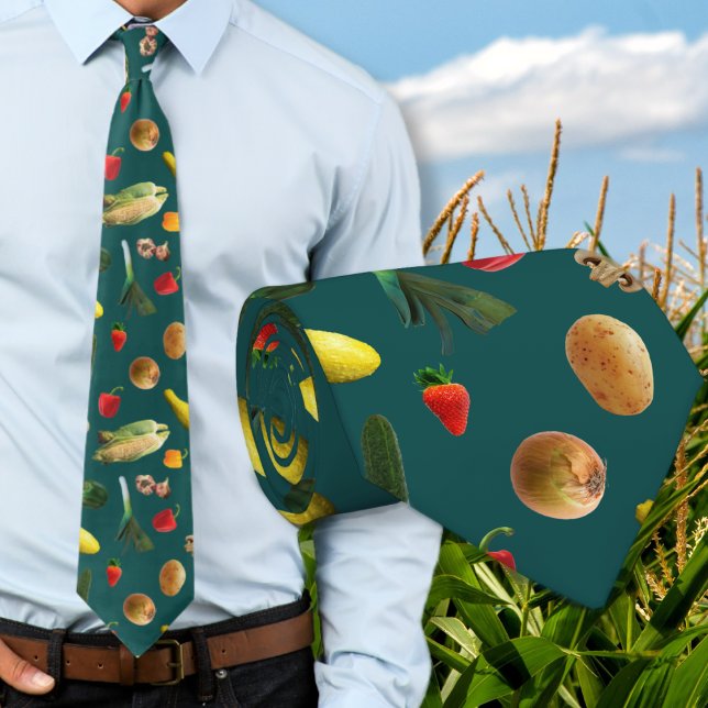 Grönsaksmönstrad farmer vegan slips (Skapare uppladdad)