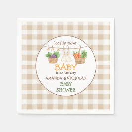 Grönsaksodlares marknad Baby Shower  Pappersservett