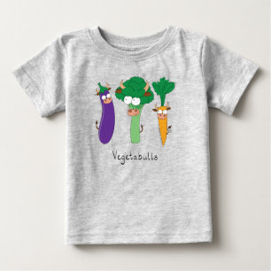 Grönsakspassar Lustigt Barn Baby-skjorta T Shirt
