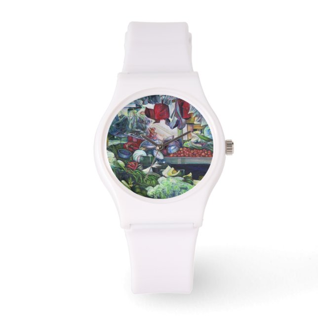 Grönsaksrelaterade Klubbar sammanträder här på tis Armbandsur (Framsida)