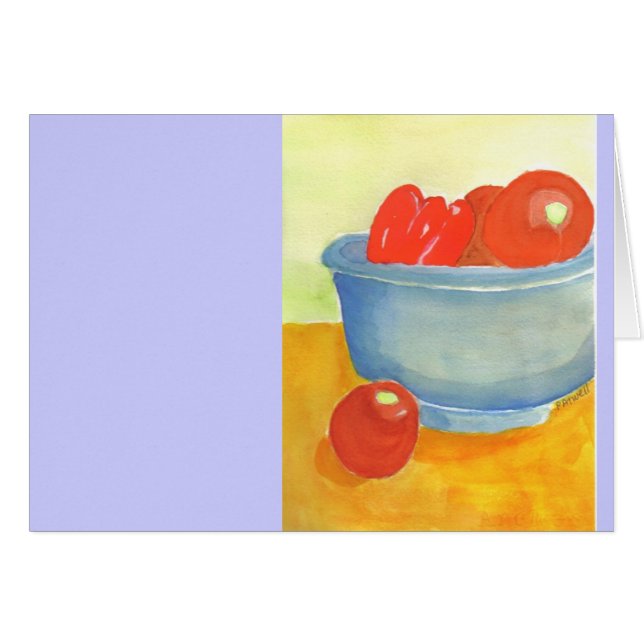 Grönsaksskiva Hälsningskort (Framsidan Horizontal)