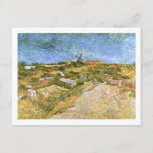 Grönsaksträdgårdar i Montmartre Van Gogh Fine Art Vykort