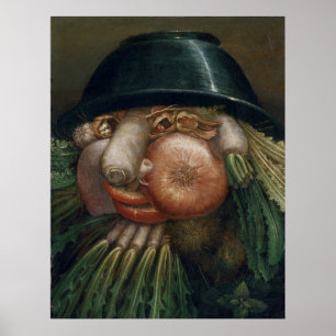 Grönsakträdgårdsmästaren - Giuseppe Arcimboldo Poster
