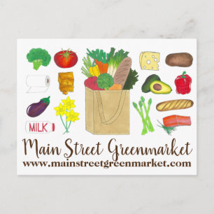 Grönsalgsbutik Livsmedelsbutik Frukt Grönsak Matva Vykort