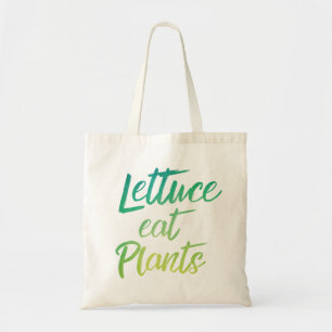 Grönsallat äter växtvegetarian- och Veganhumor Tygkasse