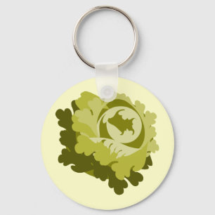 Grönsallat Keychain Nyckelring