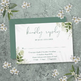 Grönska Blommig Elegant Eukalyptus Grön Bröllop OSA Kort