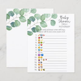 Grönska - Emoji bildlek baby shower