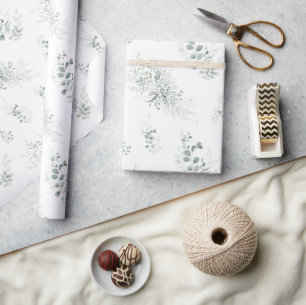 Grönska Eukalyptus Elegant Presentpapper
