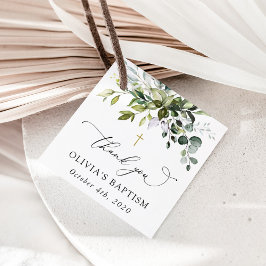 Grönska, Eukalyptusblad, Boho, Dop Gåvor Etiketter