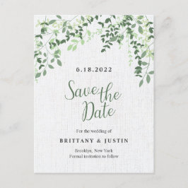 Grönska Grenar och blad Meddelande Vykort