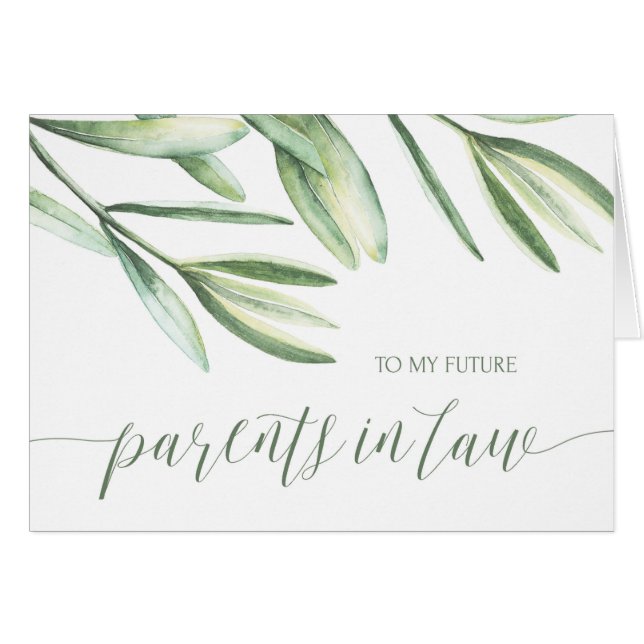 Grönska uppfostrar i lag på mitt bröllopsdagkort hälsningskort (Framsidan Horizontal)