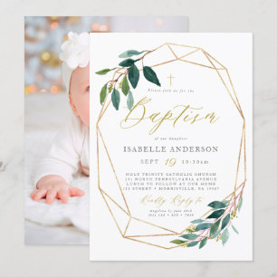 Grönskadopinbjudan Inbjudningar