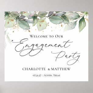 Grönskande Engagemangsfest Välkommen  Poster