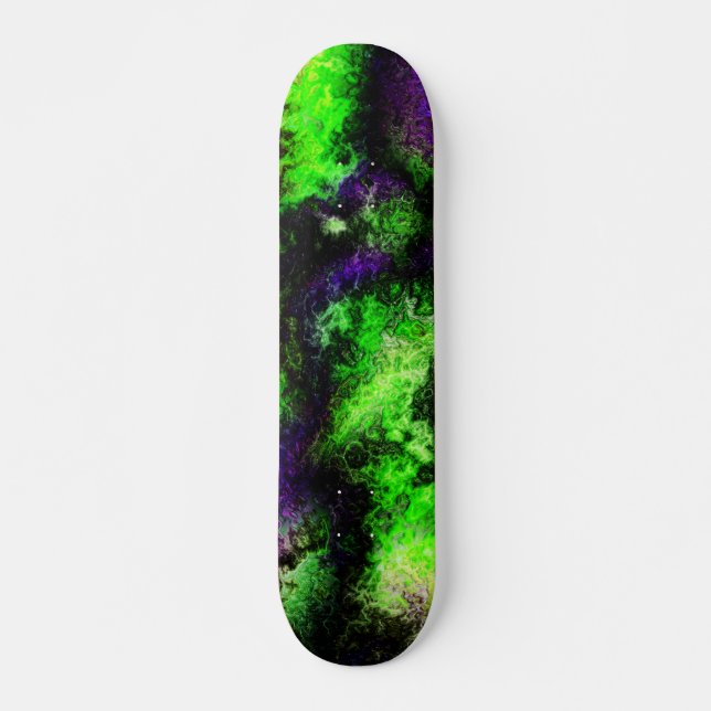 Grönskande lilor mini skateboard bräda 18,7 cm (Framsida)
