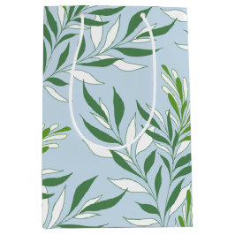 Grönskande lövverk mönster Elegant grön ljusblå