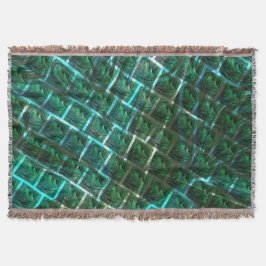 "Grönskuren öga, repor och blåskärning Filt