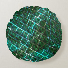 "Grönskuren öga, repor och blåskärning Rund Kudde