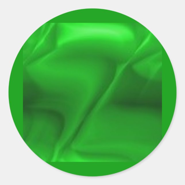 grönt097 runt klistermärke (Framsida)