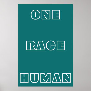 Grönt 1 Tävling Human Quote Text Poster