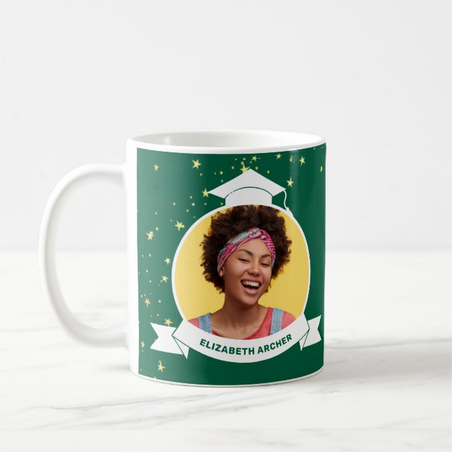 Grönt 2025 Photo Studenten Kaffemugg (Vänster)