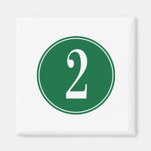 Grönt #2 cirklar magnet