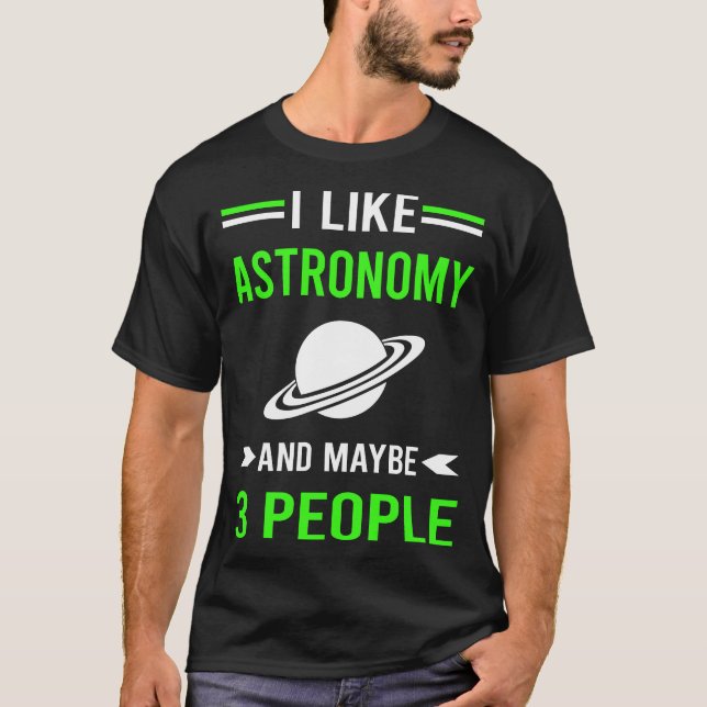 Grönt 3 Astronomi T Shirt (Framsida)