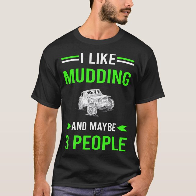 Grönt 3 Människor som grävde Lera Bogging T Shirt (Framsida)