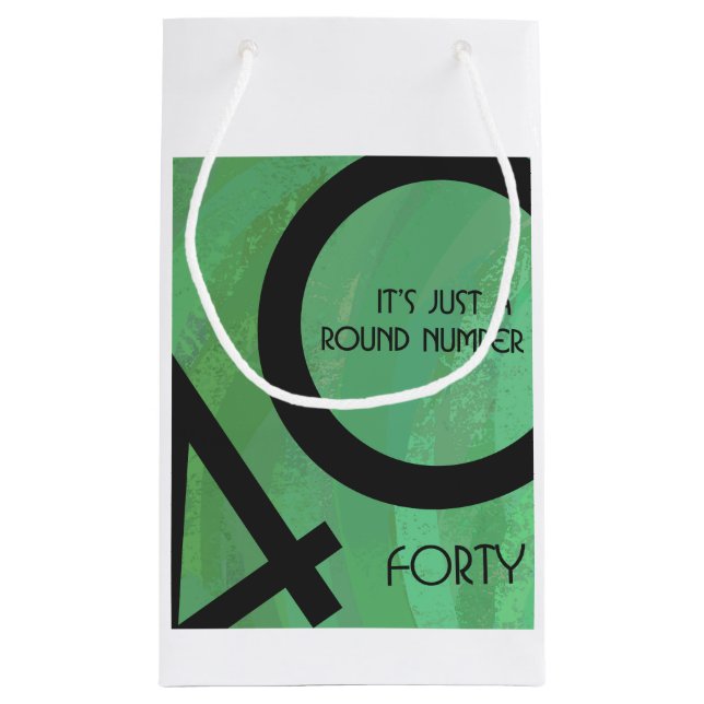 Grönt 40 Födelsedag tio år (Baksidan)