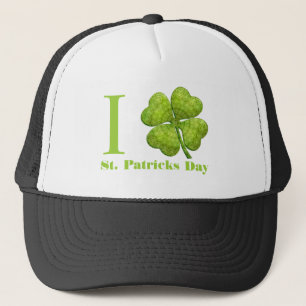 Grönt 4 Löv Shamrock Keps