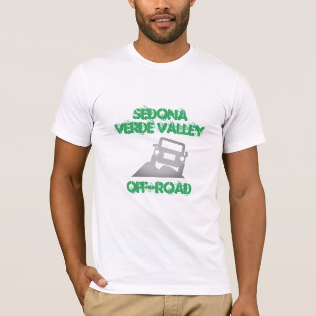 Grönt 4x4 Sedona Verde Valley Off-Road T Shirt (Framsida)